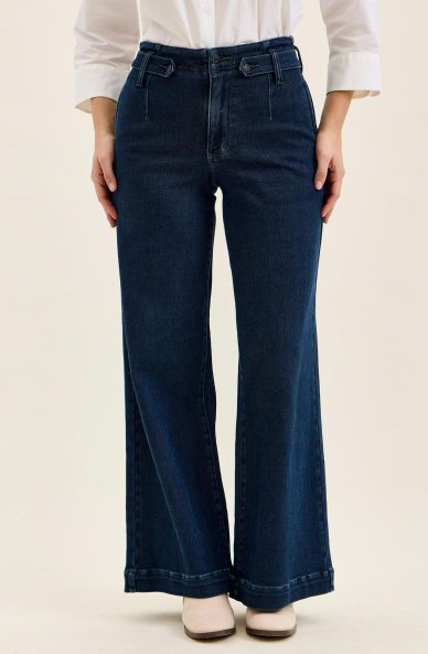 Chayne High Rise Lux Retro Wide Jeans by Judy Blue