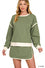 Easy-Going Contrast Trim Duo In Tiana