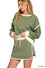 Easy-Going Contrast Trim Duo In Tiana