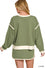 Easy-Going Contrast Trim Duo In Tiana