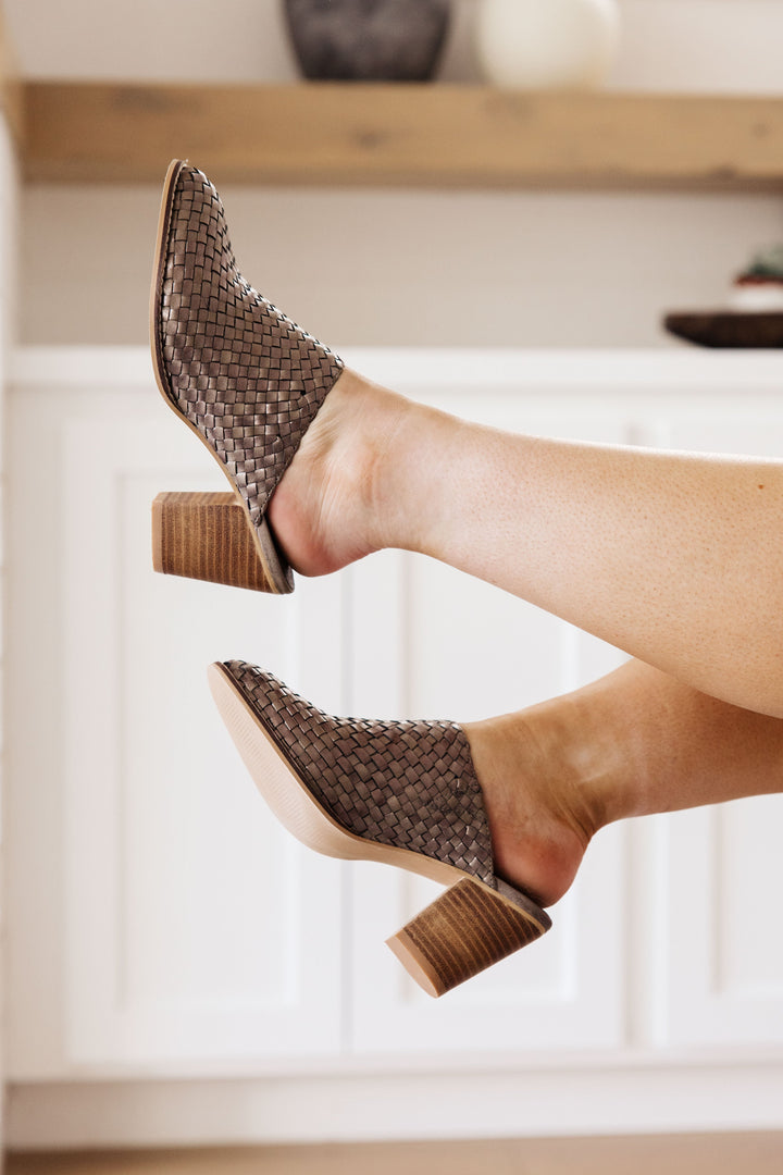 Walk With Me Woven Mules-