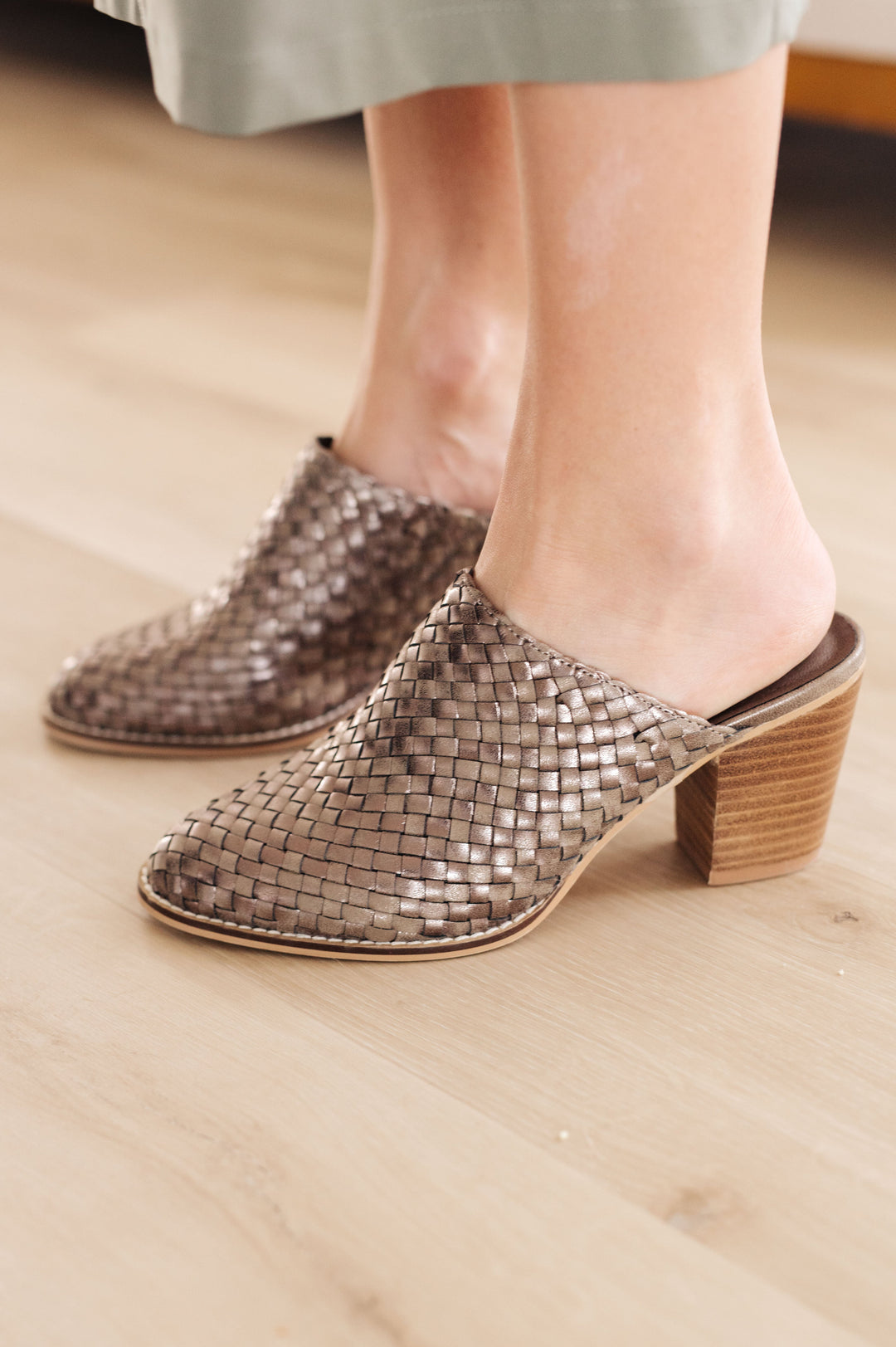 Walk With Me Woven Mules-