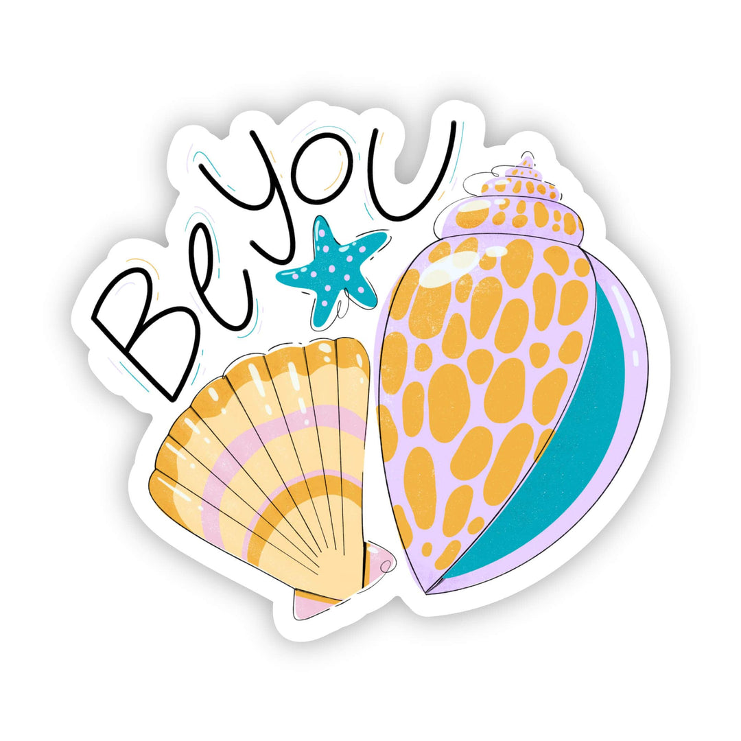 Be you sea shell sticker (summer & beach)