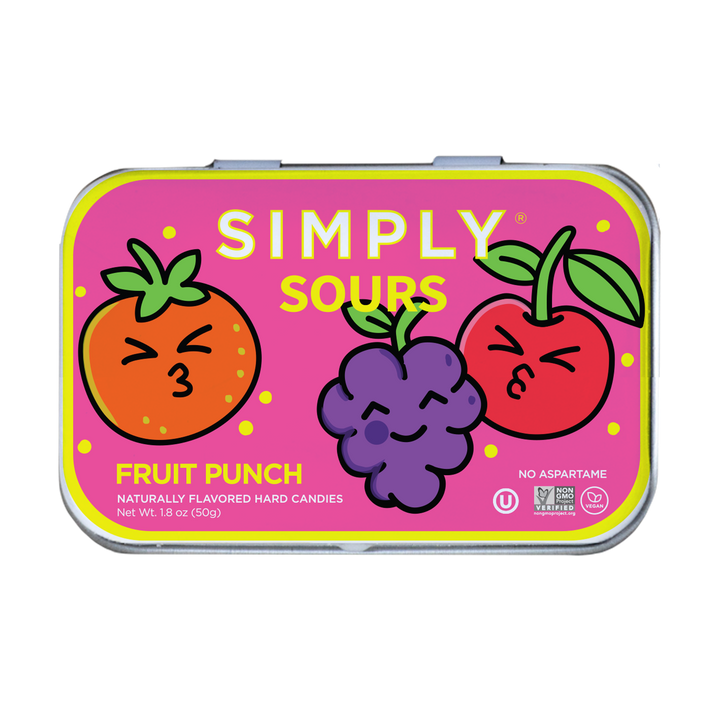 Simply Sours - Fruit Punch 1.8oz | 6 Tins