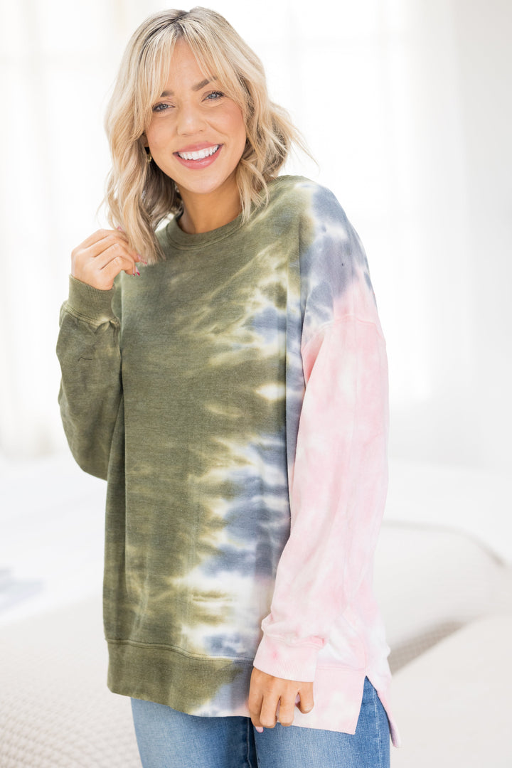 Fall Sunsets Tie Dye Pull Over