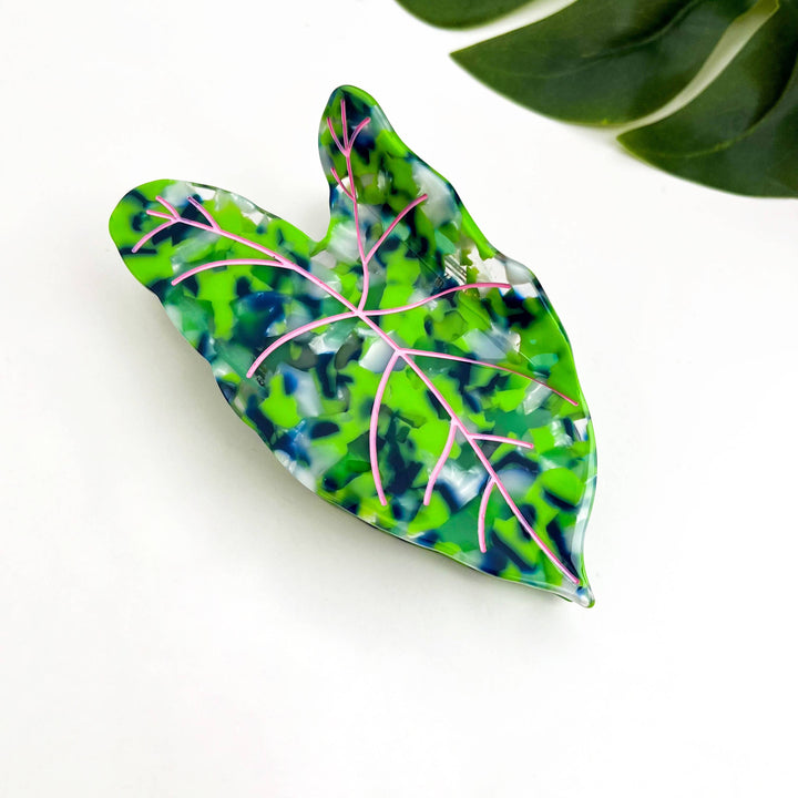 Lotus Leaf Hair Claw Clip, Elegant Acetate Leaf Hair Clip