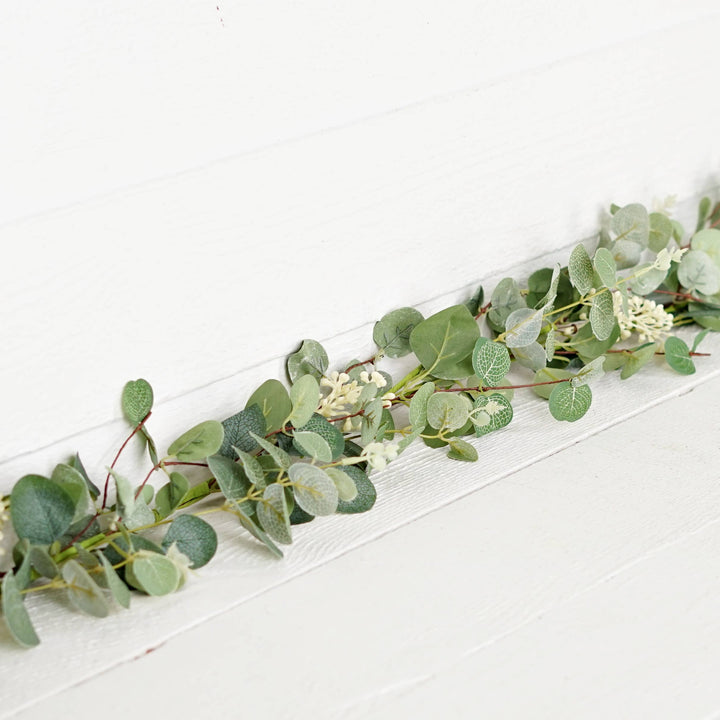 27521-5ft Garland-Seeded Silver Dollar