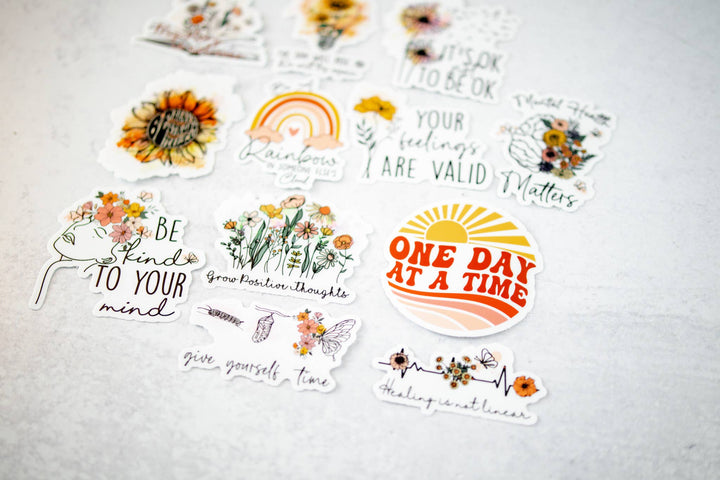 Give Yourself Time, Vinyl Sticker, 3x3 in.