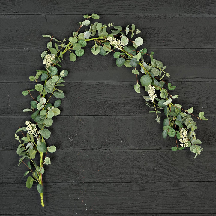 27521-5ft Garland-Seeded Silver Dollar