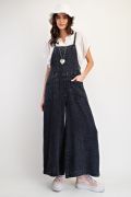 In My Heart Washed Cotton Jumpsuit in Black