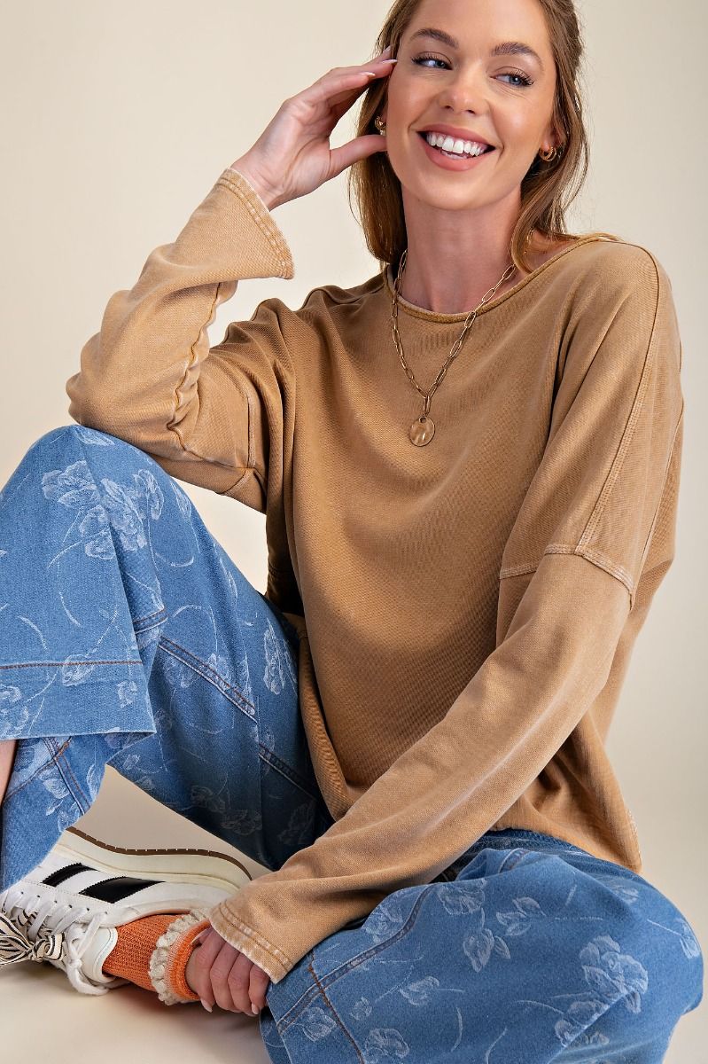 Cozy Up For Fall Long Sleave In Camel