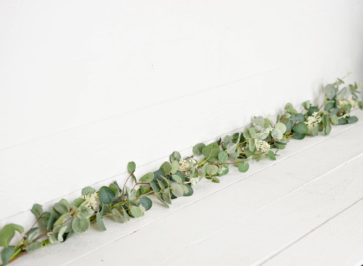 27521-5ft Garland-Seeded Silver Dollar