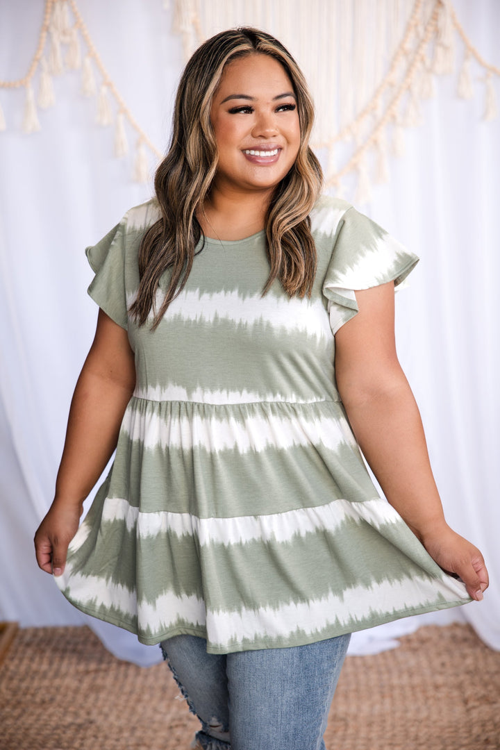 Electric Sage Tiered Top