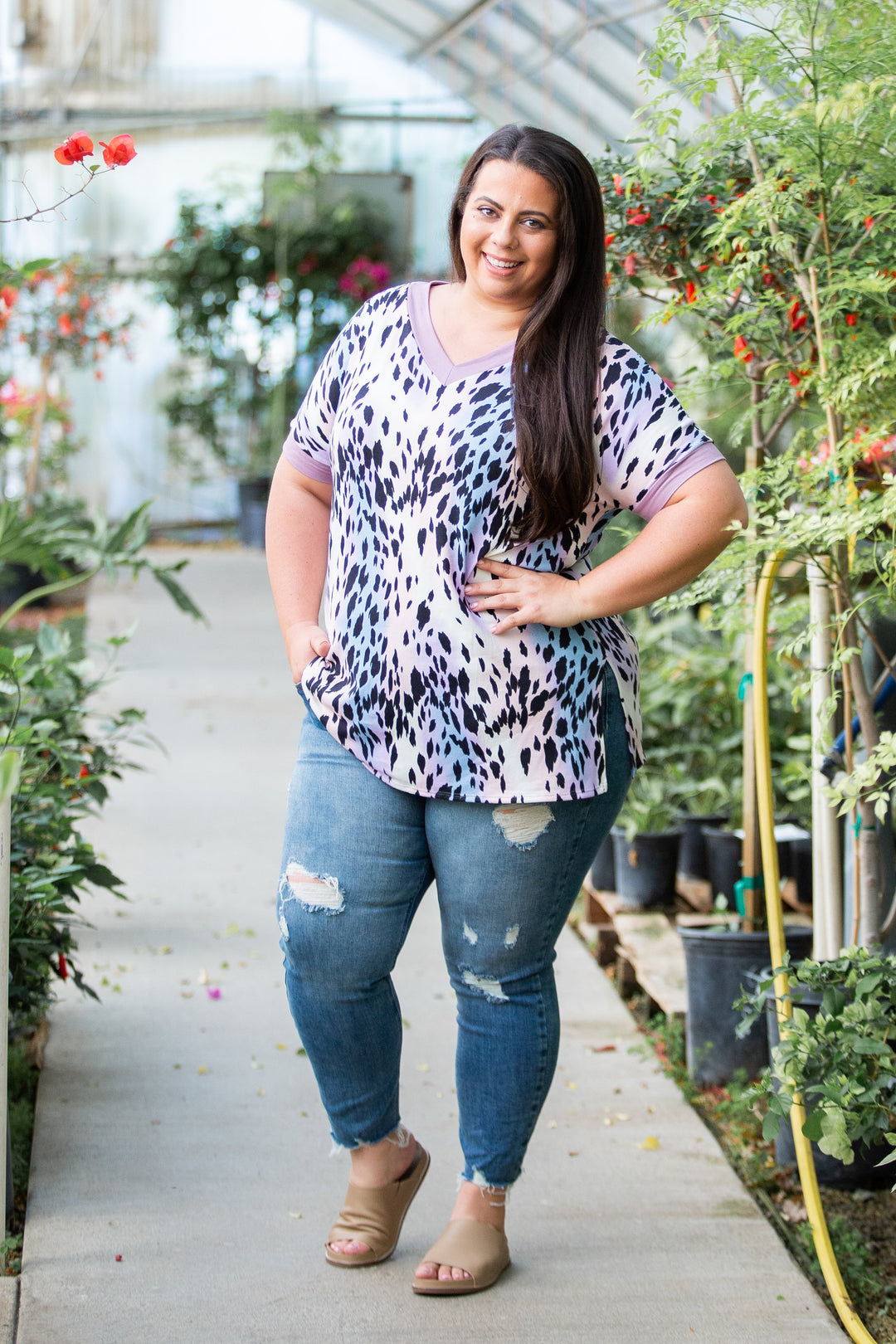 Lavender Bliss Short Sleeve Top