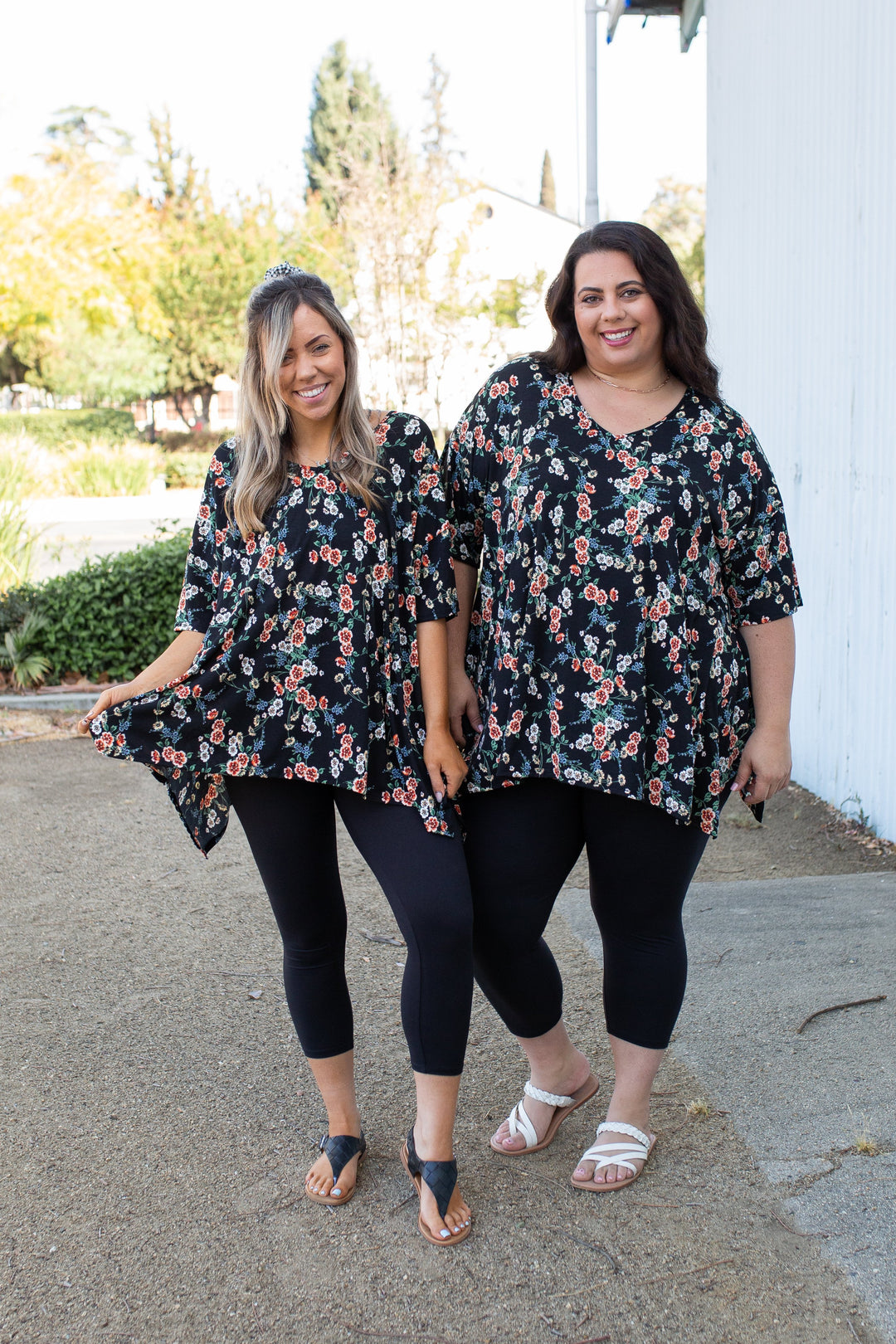 Night Blossoms Short Sleeve Top