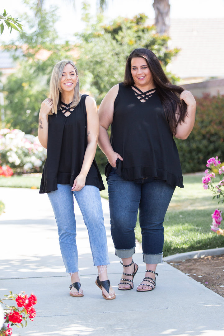 Stunning & Strappy Sleeveless Top