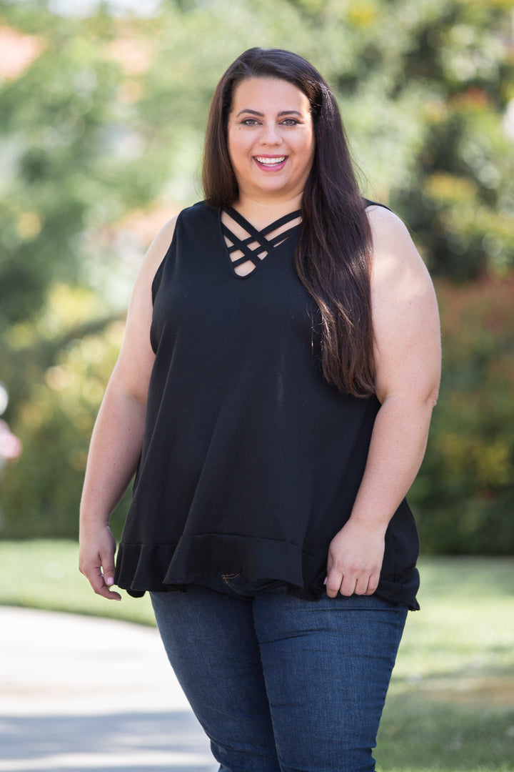 Stunning & Strappy Sleeveless Top