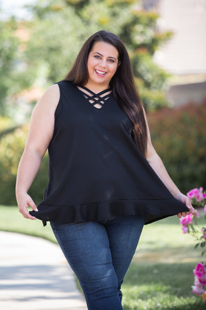 Stunning & Strappy Sleeveless Top