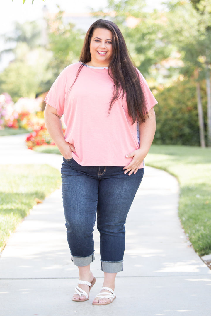 Patchwork Paisley Short Sleeve Dolman