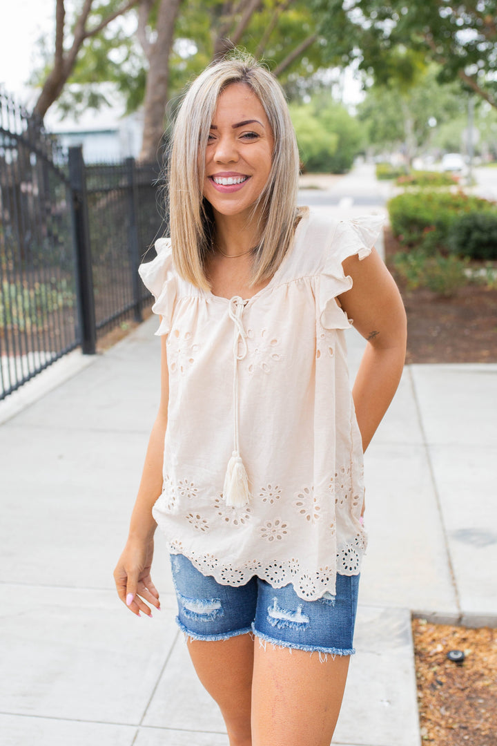 Summer Days Eyelet Top