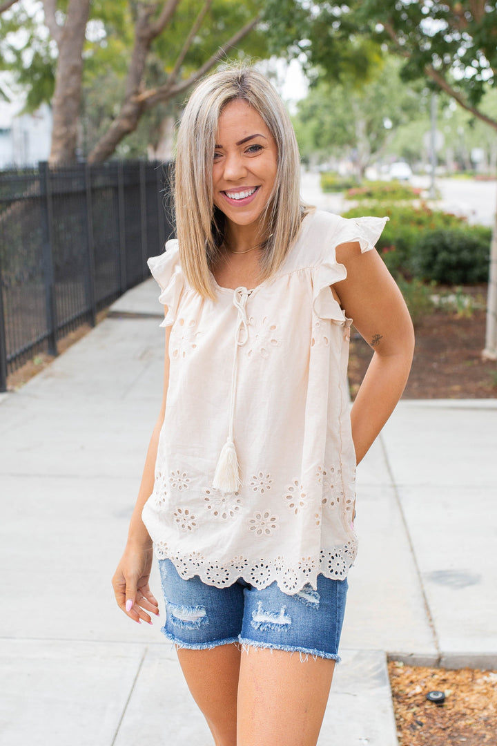 Summer Days Eyelet Top