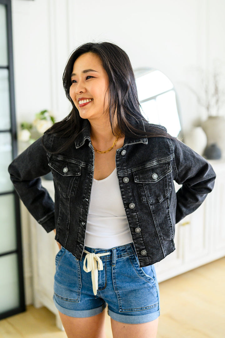 Charlie Cropped Denim Jacket