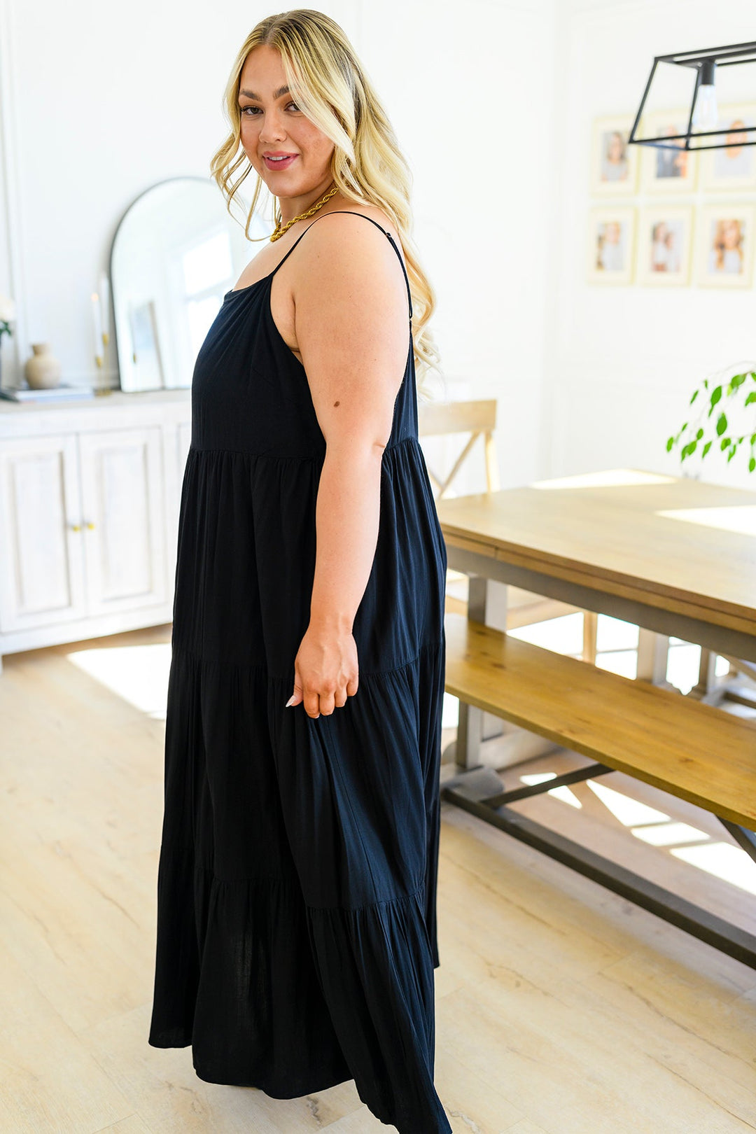 Classically Cool Tiered Maxi Dress