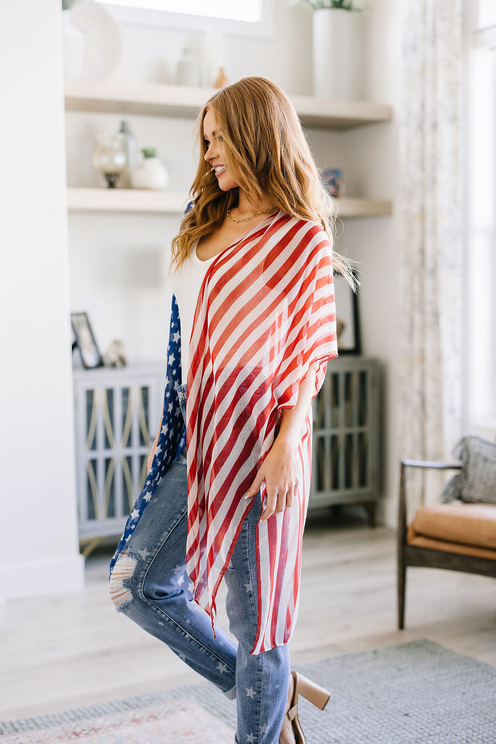 Fluttering Flag Kimono