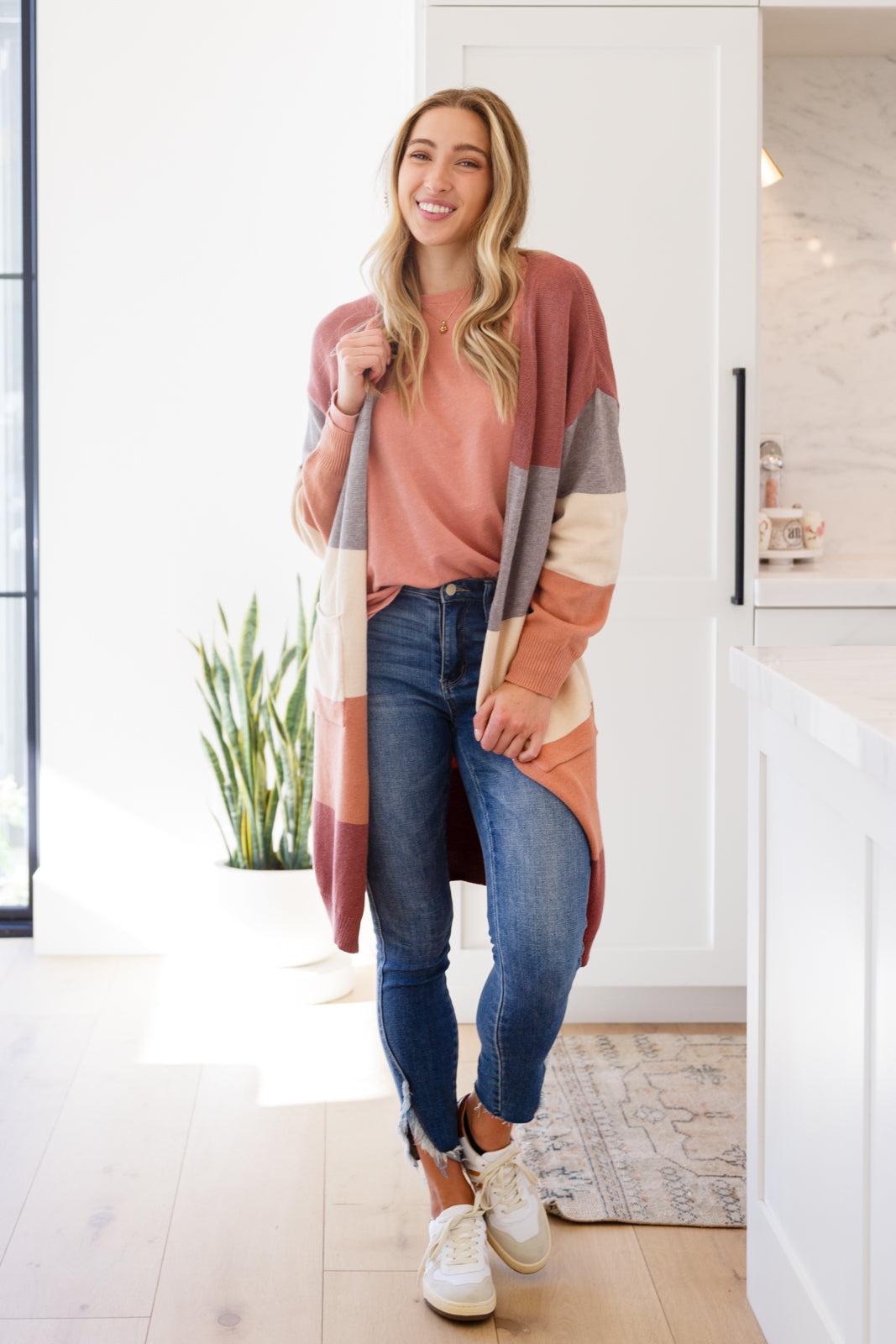 Fun Beginnings Raglan Top In Dusty Mauve