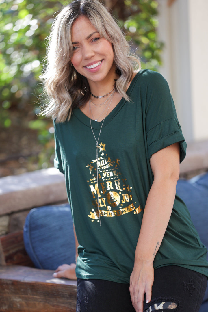 Holly Jolly Short Sleeve Tee